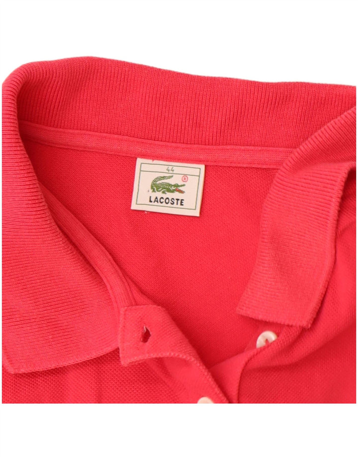 LACOSTE ærmeløs poloshirt til kvinder størrelse 44 Large Pink Bomuld