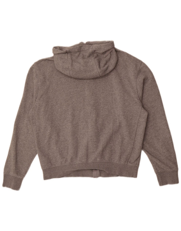 Nike oversized hættetrøje med lynlås til kvinder UK 14 Medium Grey Flecked Bomuld