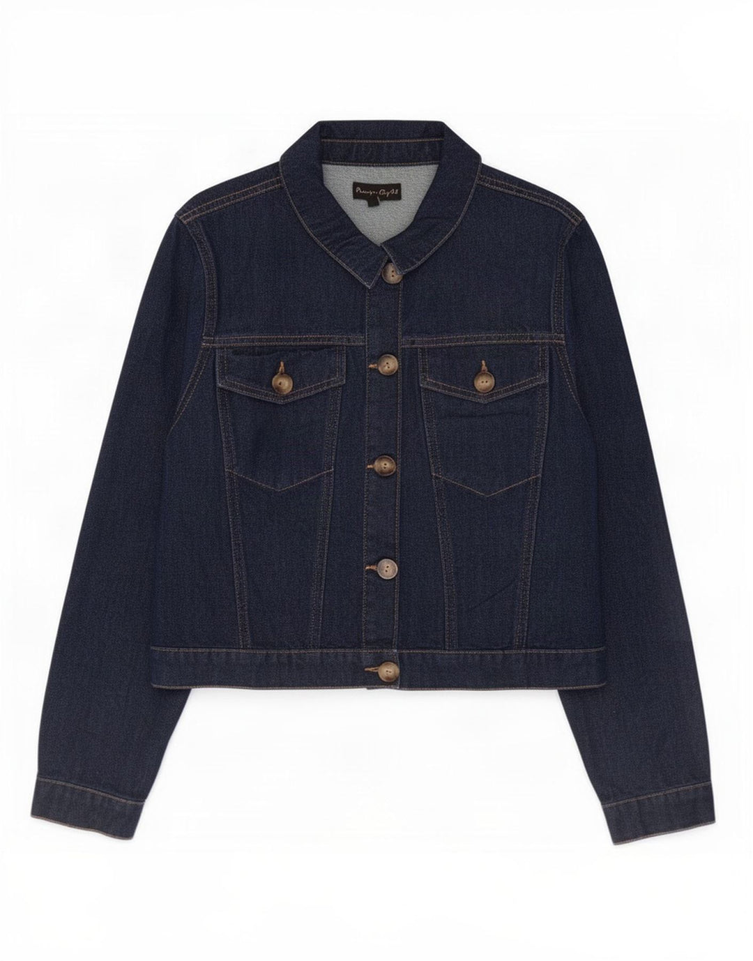 Phase Eight Womens Crop denimjakke UK 14 Stor marineblå bomuld