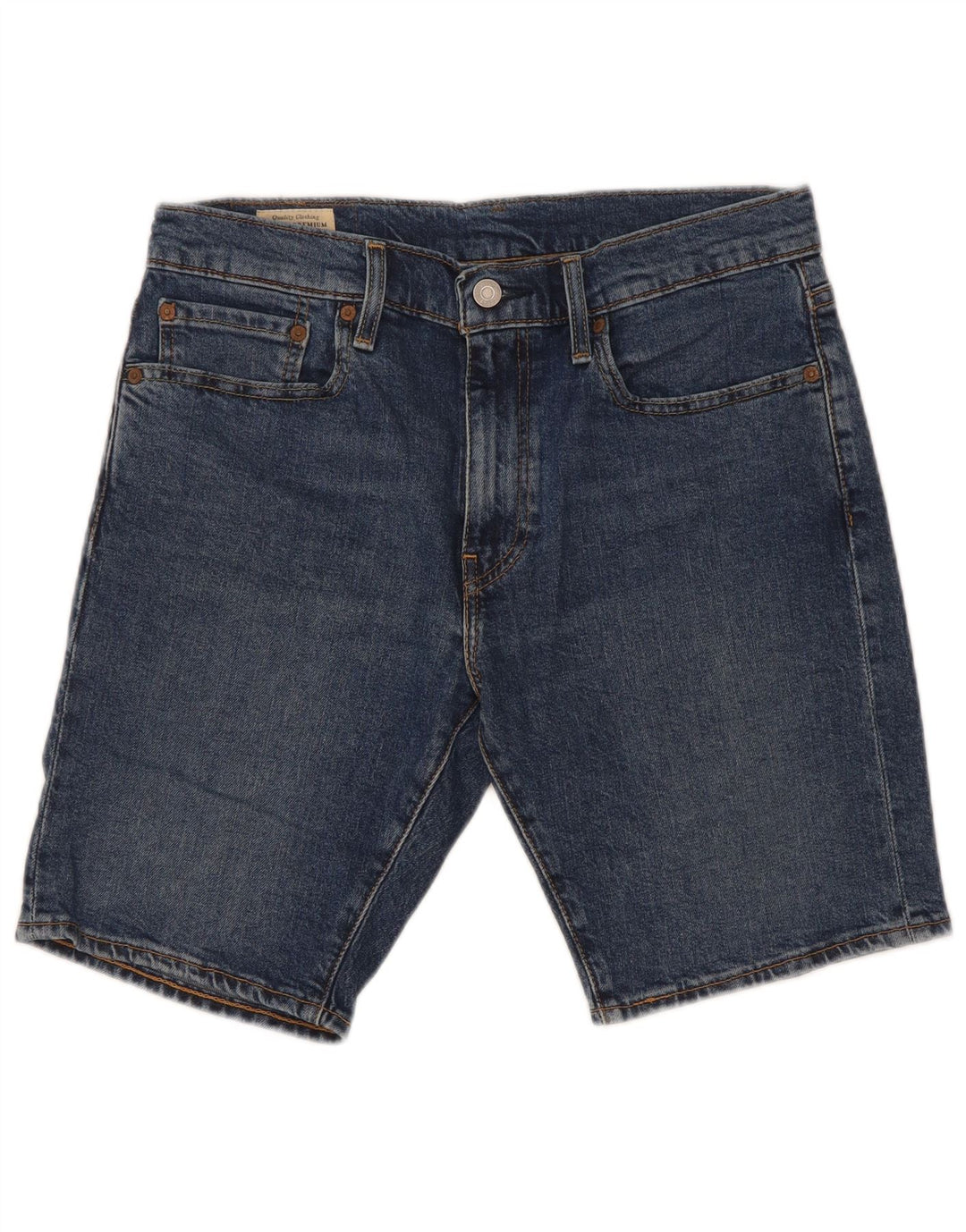 Levi's Herre 412 denimshorts W31 mellemblå bomuld