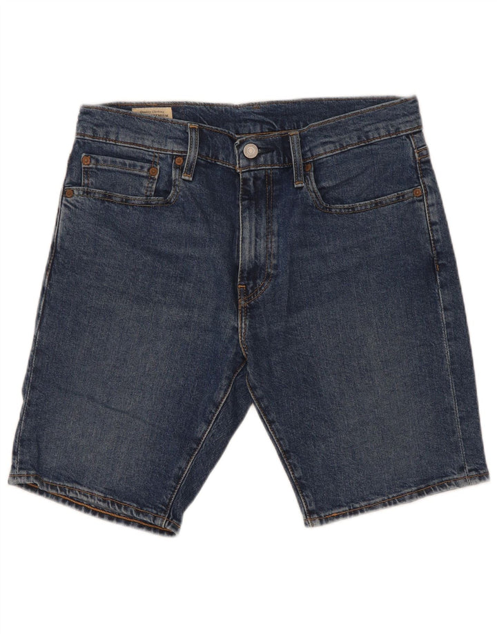 Levi's Herre 412 denimshorts W31 mellemblå bomuld