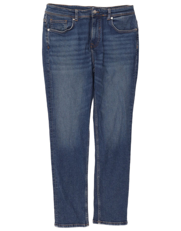 Zara Mens Slim Jeans EU 44 Large W34 L30 Blue