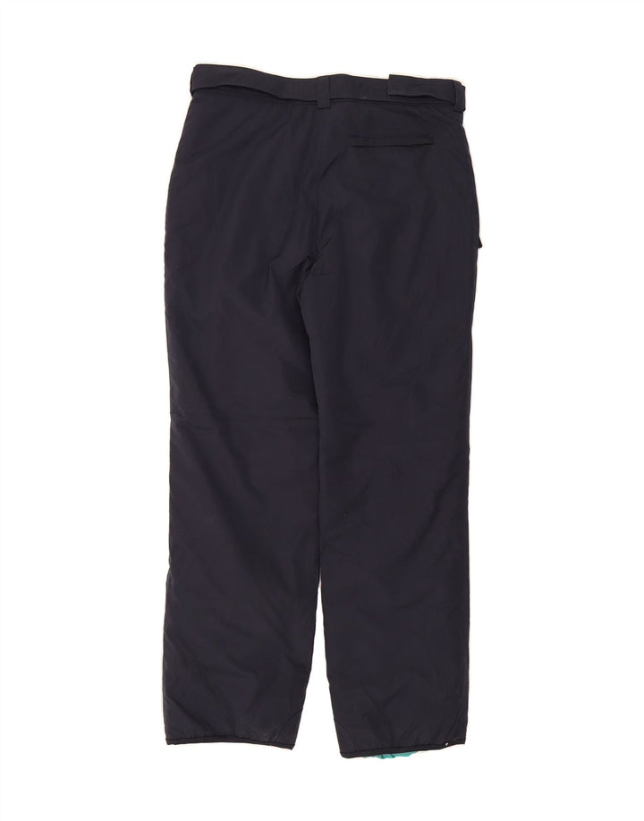 FILA Mens Straight Windbreaker Trousers W38 L31 Navy Blue Polyester Vintage Fila and Second-Hand Fila from Messina Hembry 