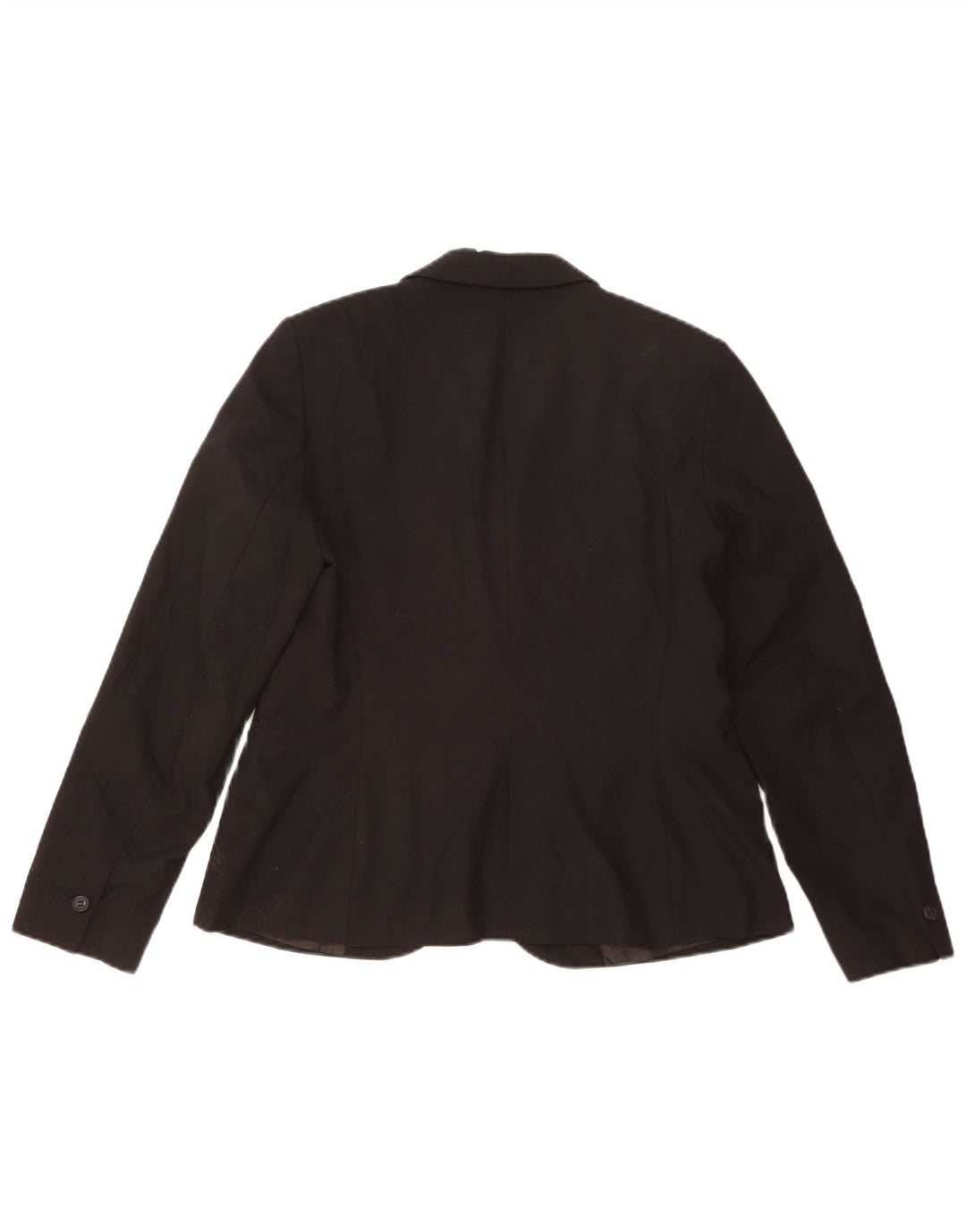 ZARA Blazerjakke med 1 knap til kvinder EU 42 Stor sort polyester