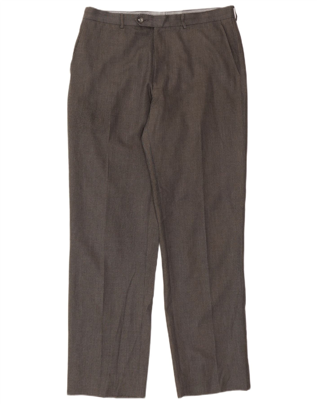 Marks & Spencer Straight Suit Bukser til mænd W34 L33 Grå polyester