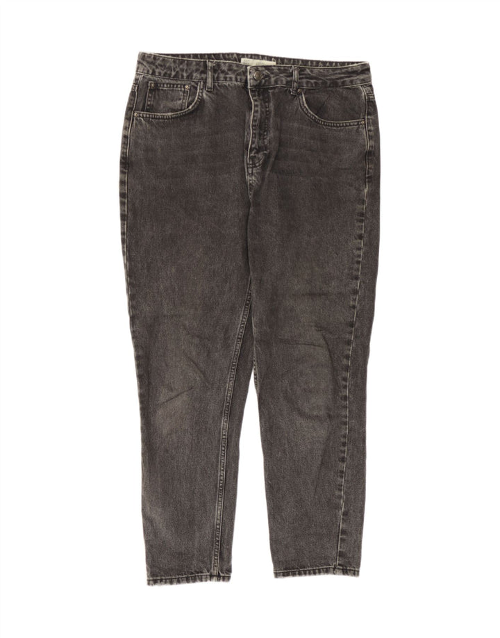 Topshop Dame Mom Tapered Jeans W34 L26 Grå