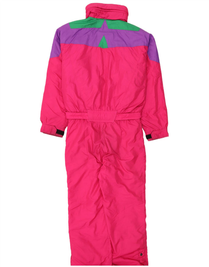 Nevica Herre Ski Jumpsuit UK 40 Medium Pink Colourblock Polyester