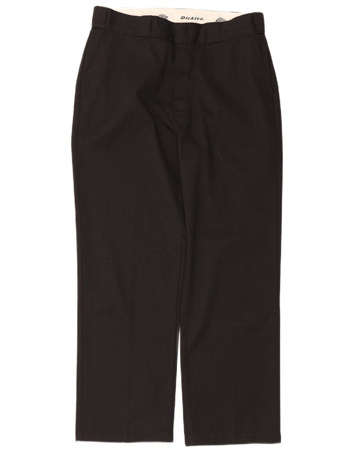 Dickies Lige Chinobukser til mænd W32 L27 Sort polyester