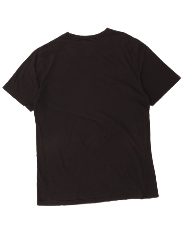 Nike Herre Regular Fit Grafisk T-Shirt Top Stor Sort Bomuld