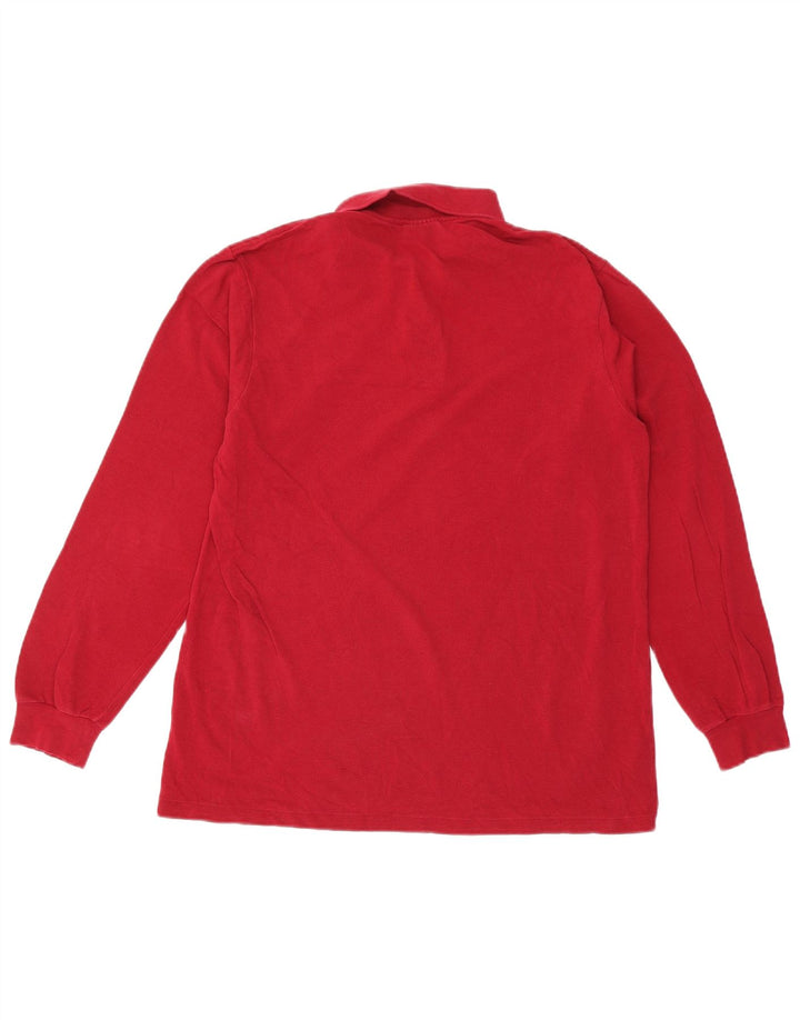 Lacoste Langærmet Polo Shirt til mænd Størrelse 4 Medium Rød Bomuld