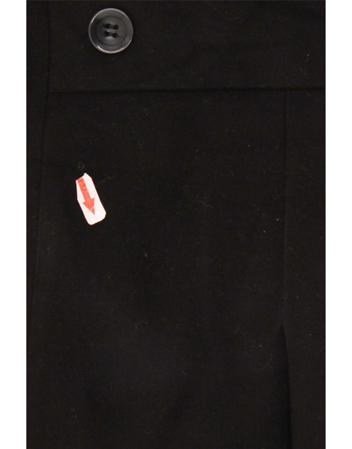 Marks & Spencer Womens Regular Fit Overfrakke UK 10 Small Black Polyester