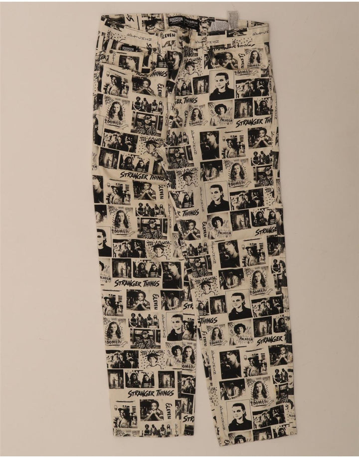 Pull & Bear Straight Jeans til mænd EU 40 Medium W31 L29 Off White