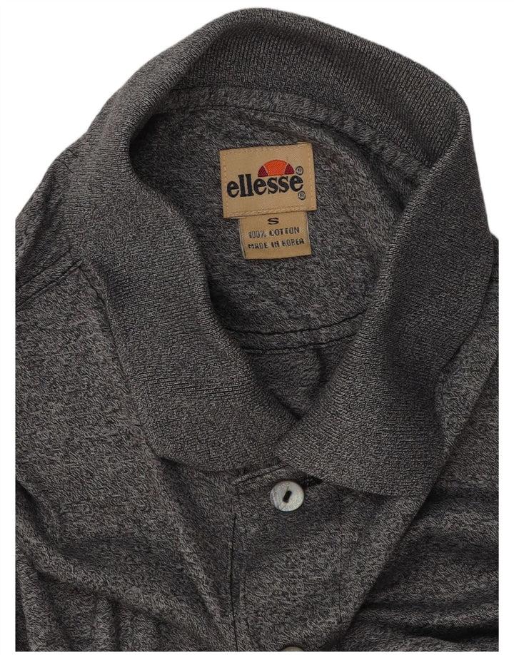 Ellesse Herre Polo Shirt Lille Grå Flecked Bomuld