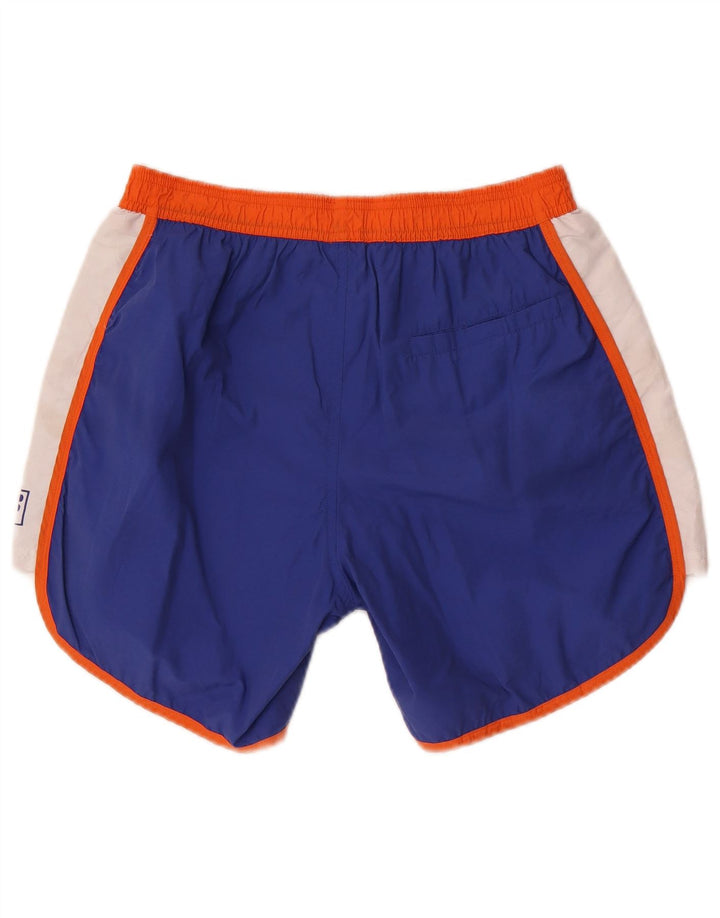 Fila Svømmeshorts til kvinder UK 12 Medium Blue Colourblock Bomuld