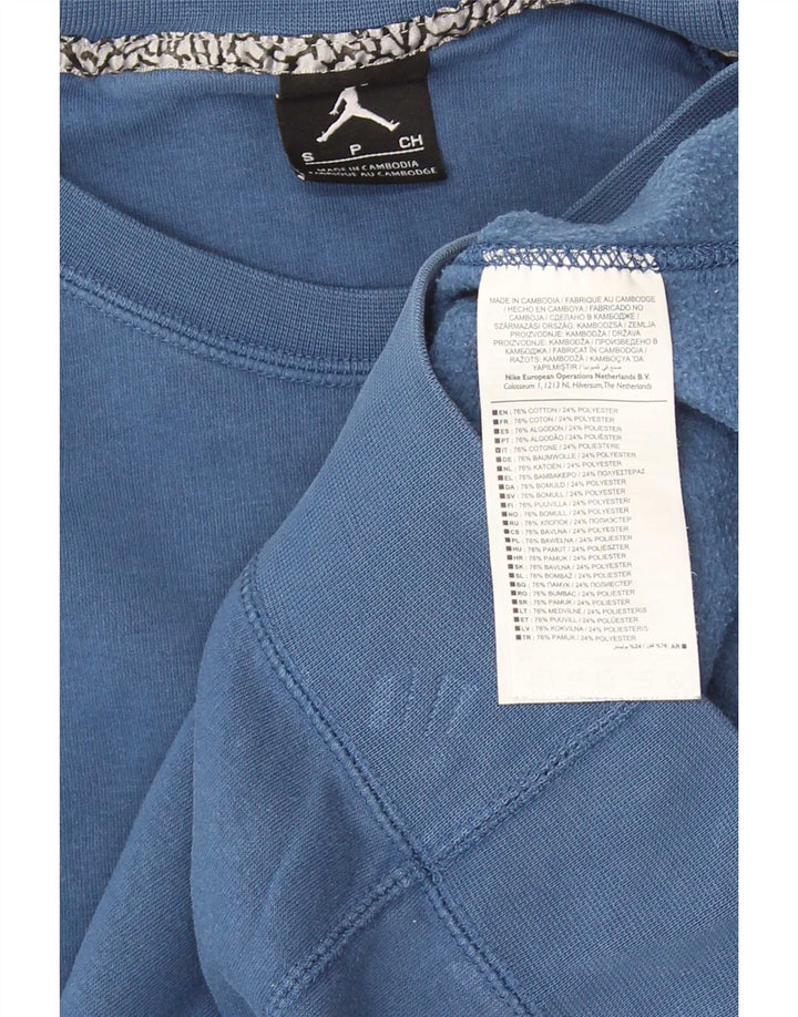 Nike grafisk sweatshirt til mænd, lille blå bomuld