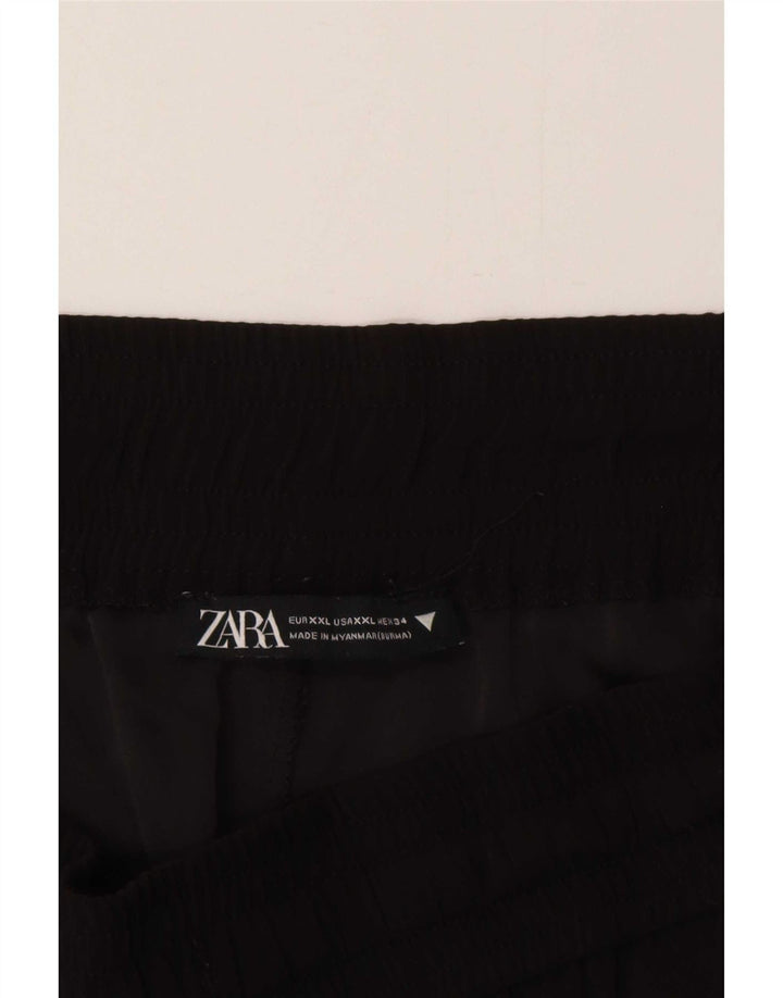 Zara Dame Culottes Casual Bukser 2XL W34 L25 Sort Polyester