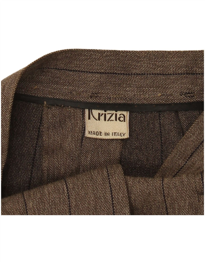 Krizia Dame Mini Nederdel IT 40 Lille W24 Brun Stribet