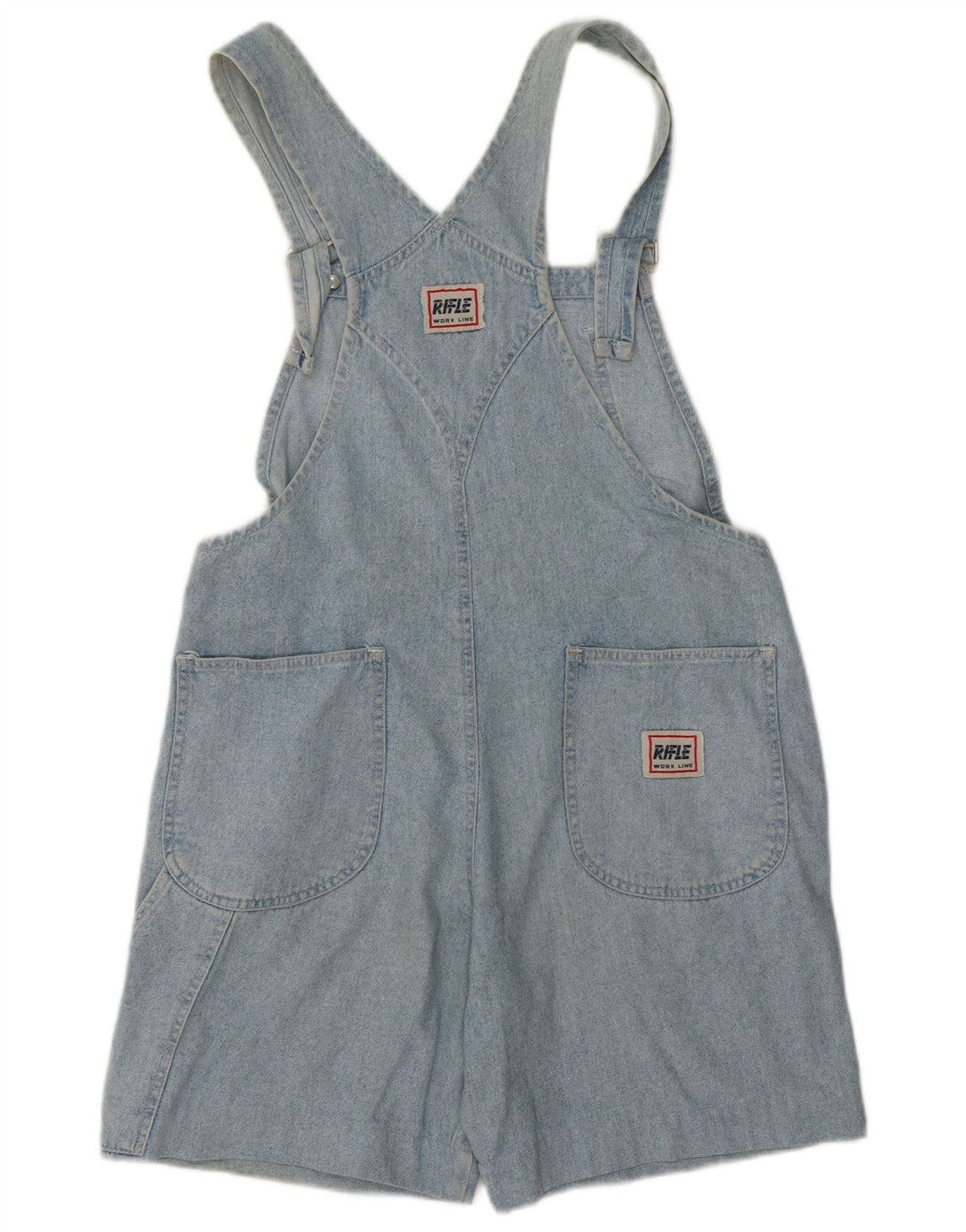 Rifle Dame Dungarees Denim Shorts W36 XL Blå