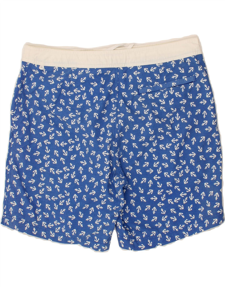 J. CREW Mens Abstract Pattern Swimwear Medium Blue Nylon Vintage J. Crew and Second-Hand J. Crew from Messina Hembry 
