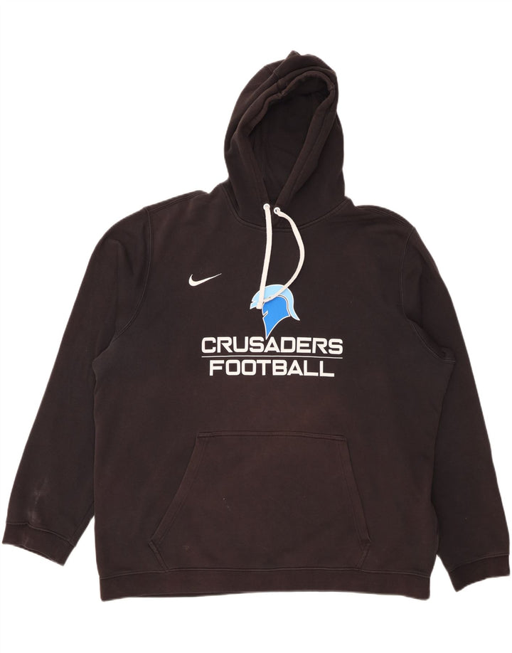 NIKE Herre Crusaders grafisk hættetrøje 3XL sort bomuld