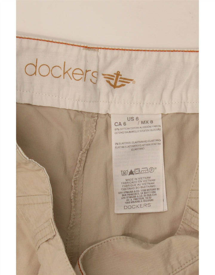 DOCKERS Womens Cargo Skirt US 6 Medium W30 Beige Cotton Vintage Dockers and Second-Hand Dockers from Messina Hembry 