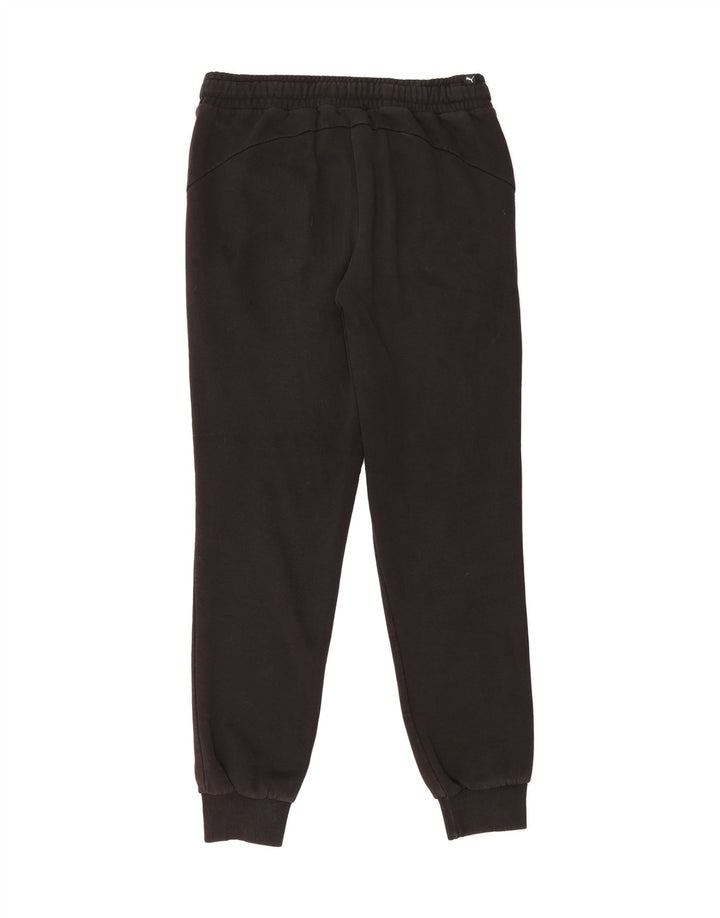 PUMA Womens Graphic Tracksuit Trousers Joggers UK 12 Medium Black Vintage Puma and Second-Hand Puma from Messina Hembry 