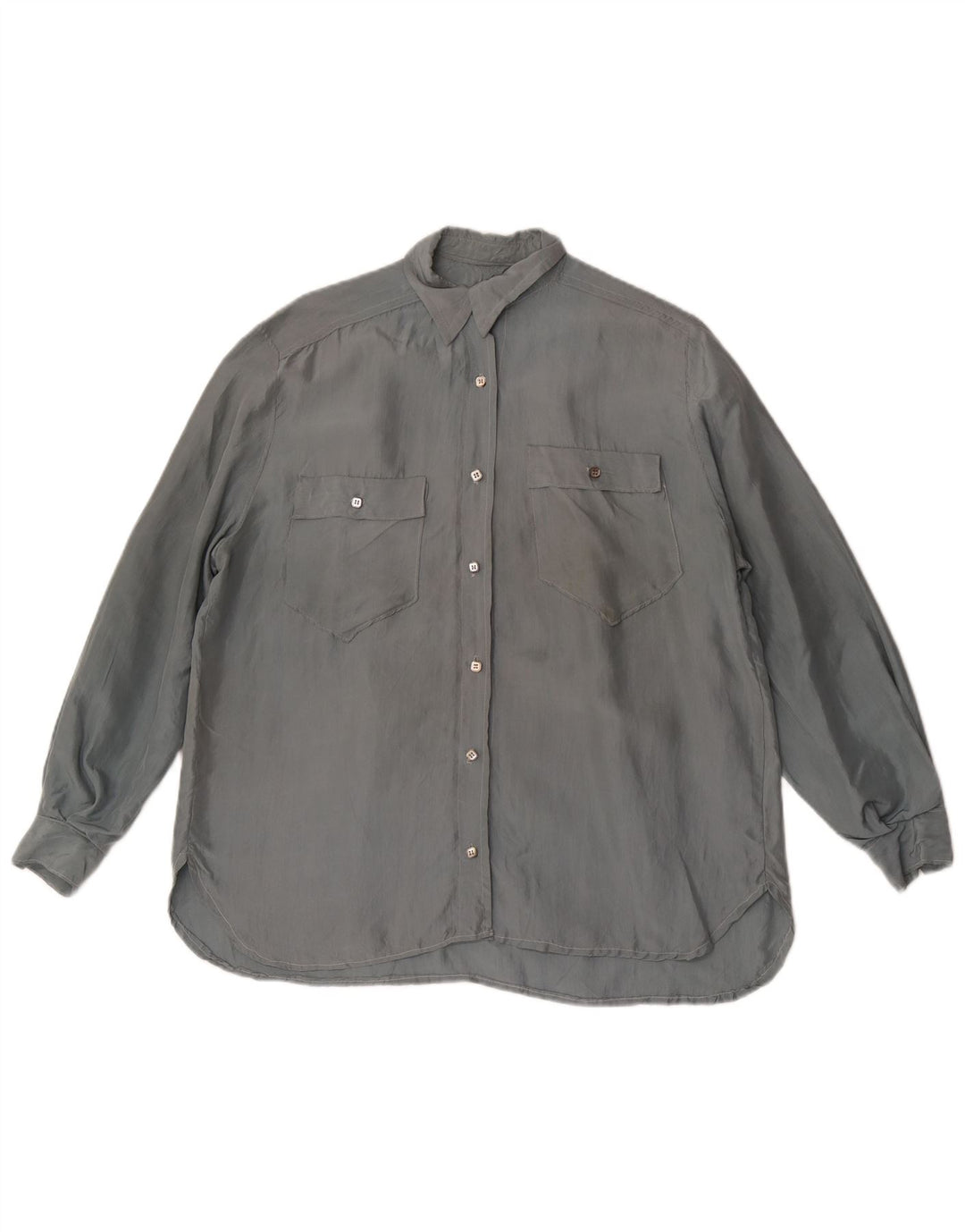 Vintage dameskjortebluse UK 18 XL Grå
