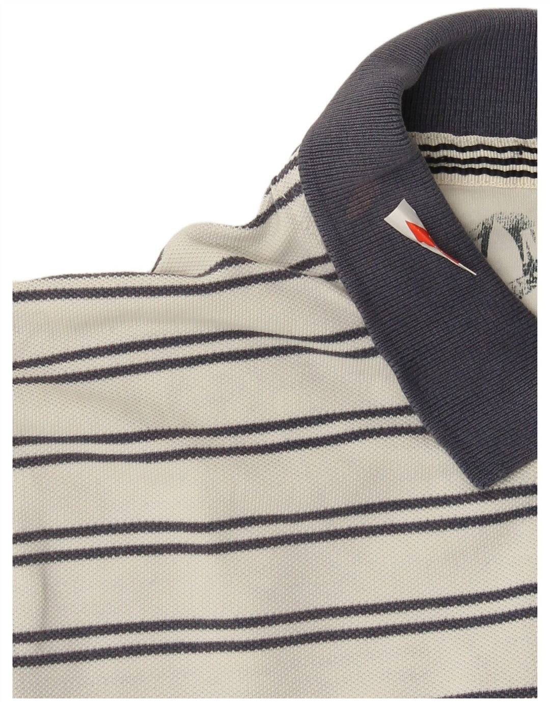 Murphy & Nye Herre Sailmakers Grafisk Rugby Polo Shirt Stor hvid stribet