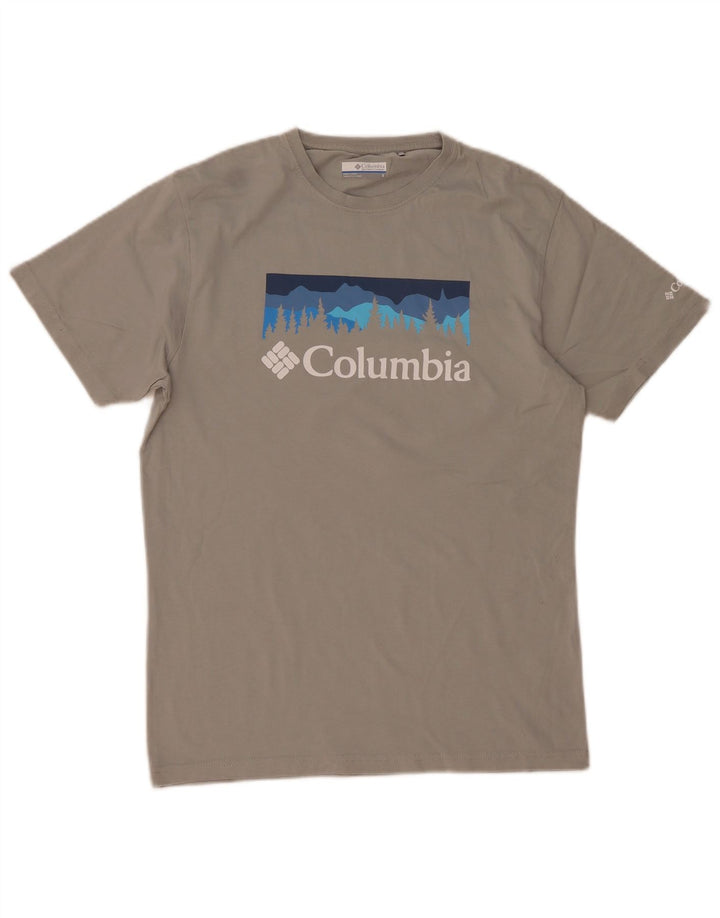 COLUMBIA Herre grafisk T-shirt top lille grå bomuld