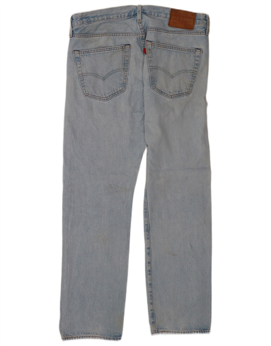 Levi's Herre 501 Straight Jeans W32 L30 Blå Bomuld