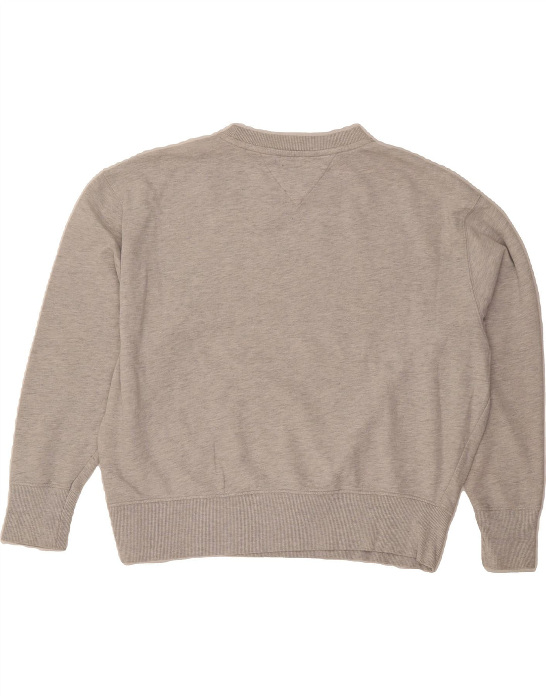 TOMMY HILFIGER Womens Oversized Graphic Sweatshirt Jumper UK 18 XL Grey Vintage Tommy Hilfiger and Second-Hand Tommy Hilfiger from Messina Hembry 