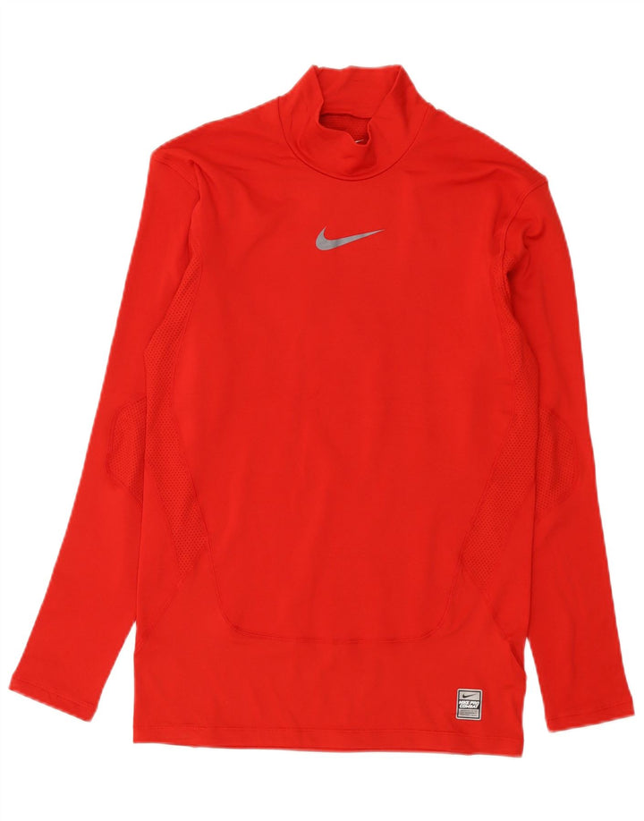 Nike Herre Dri Fit Top Langærmet Stor Rød Polyester
