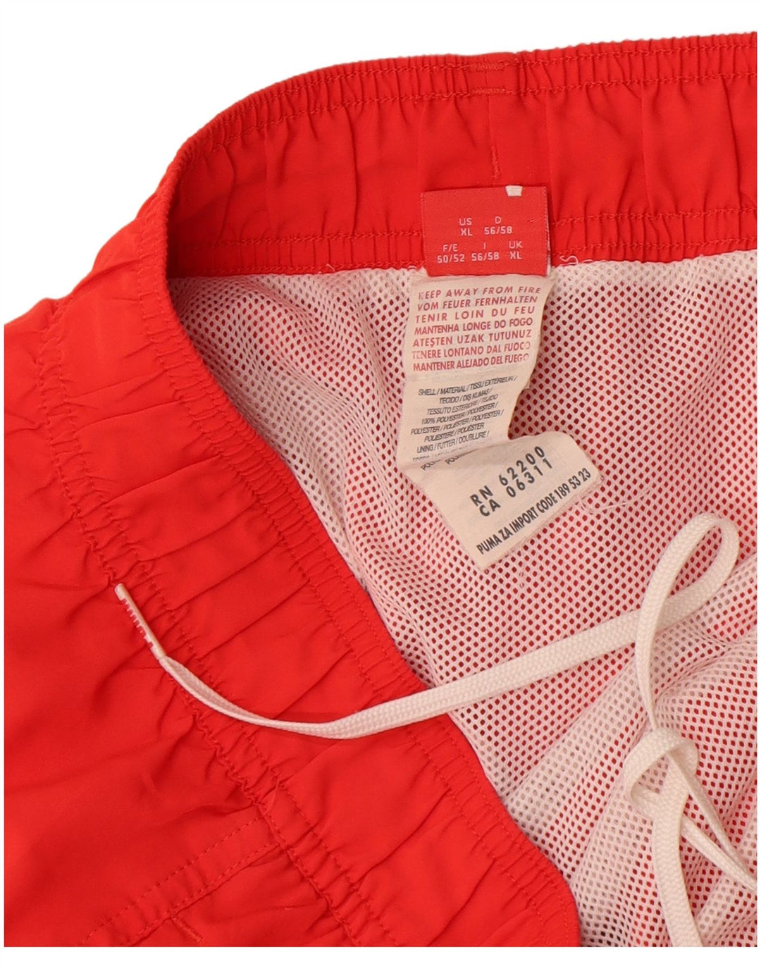 Puma Badeshorts til mænd XL Rød Polyester