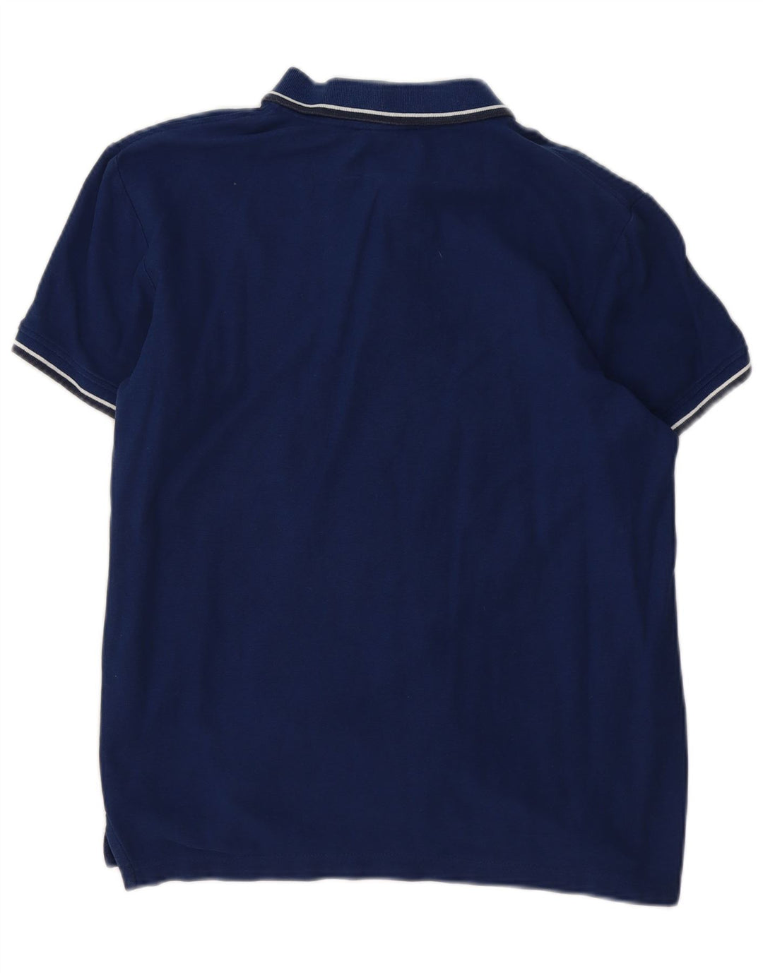 MARLBORO CLASSICS Mens Polo Shirt Medium Navy Blue Cotton