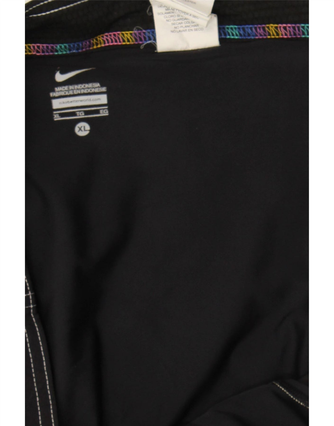 NIKE Womens Swimming Shorts UK 18 XL Black Polyester Vintage Nike and Second-Hand Nike from Messina Hembry 