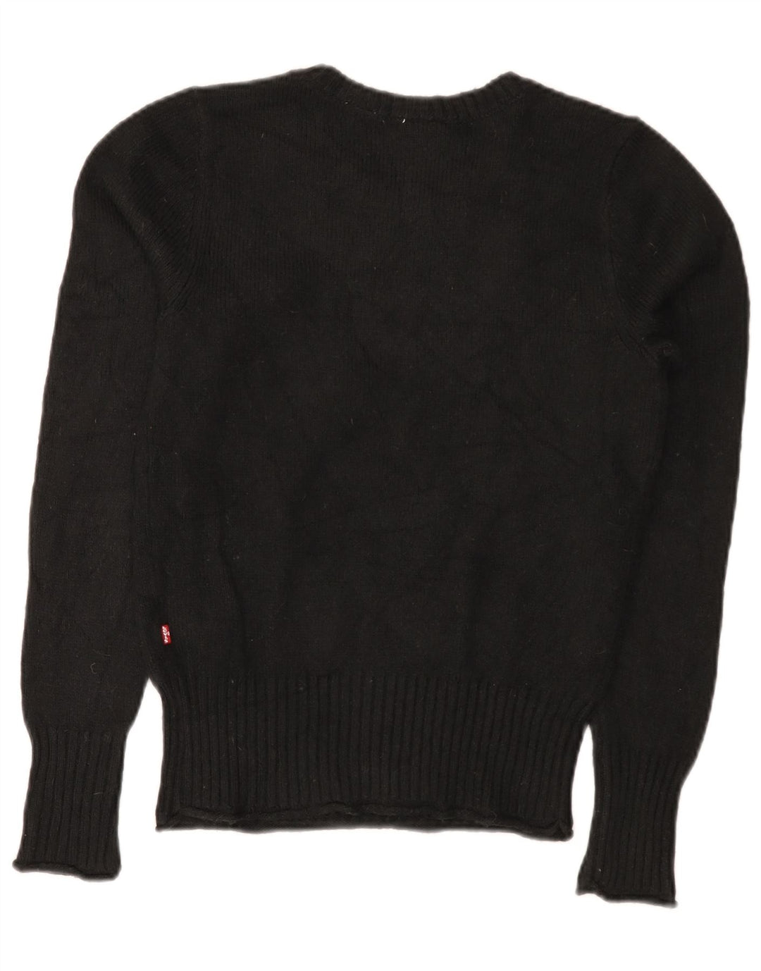 Levi's Dame Boat Neck Jumper Sweater UK 10 Lille sort polyamid