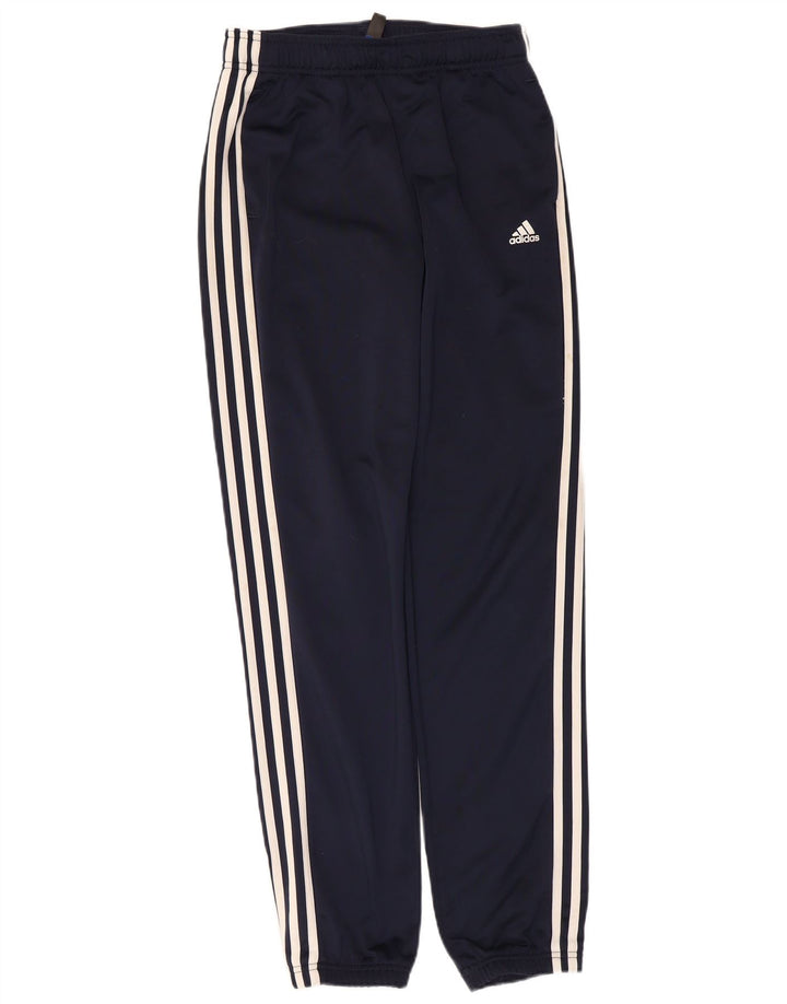 Adidas Drenge Træningsdragt Bukser Joggers 13-14 År Marineblå Polyester