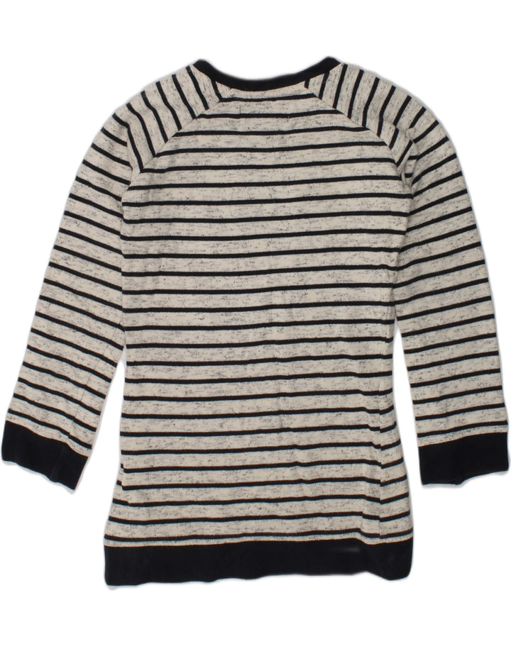 HARMONT & BLAINE Girls Crew Neck Jumper Sweater 3-4 Years Grey Striped | Vintage Harmont & Blaine | Thrift | Second-Hand Harmont & Blaine | Used Clothing | Messina Hembry 