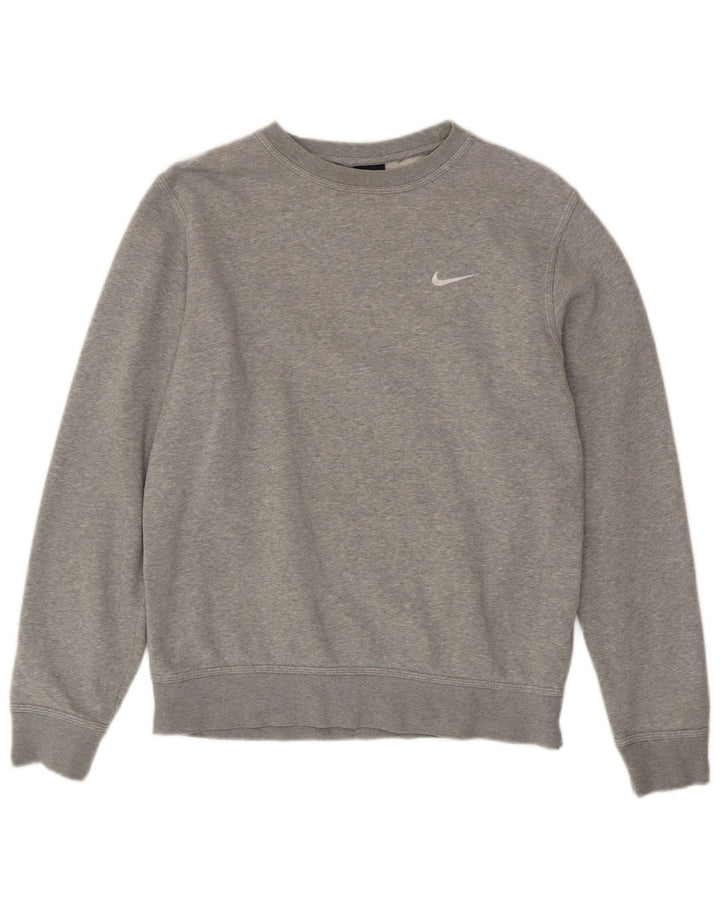 NIKE sweatshirt til mænd mellem grå bomuld