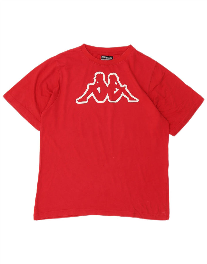 Kappa Herre Grafisk T-Shirt Top Lille Rød