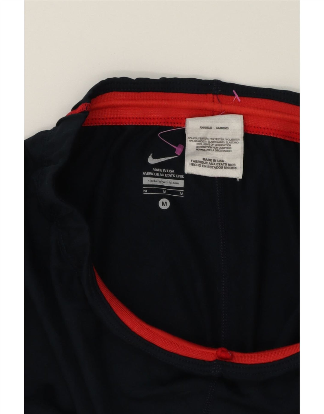NIKE Womens Capri Tracksuit Trousers Joggers UK 14 Medium Navy Blue Vintage Nike and Second-Hand Nike from Messina Hembry 