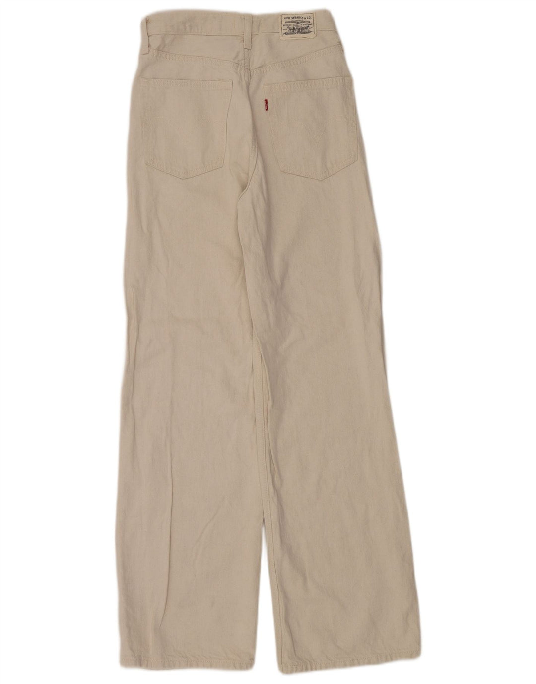 Levi's Dame Højhøjde Løse Jeans W27 L31 Beige Bomuld