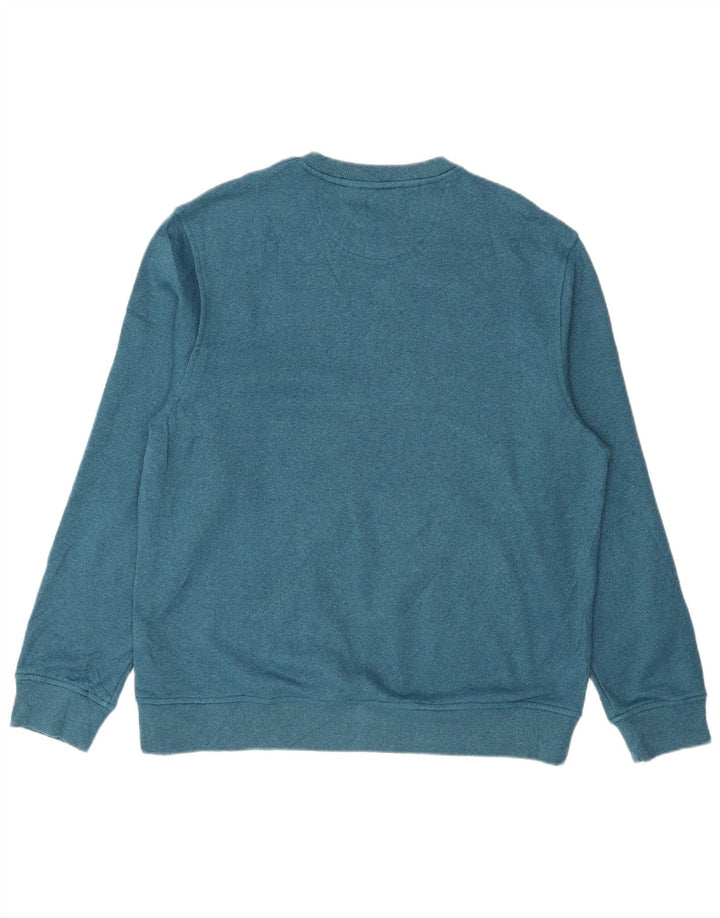 Izod Herre sweatshirt Jumper Medium Blue Polyester