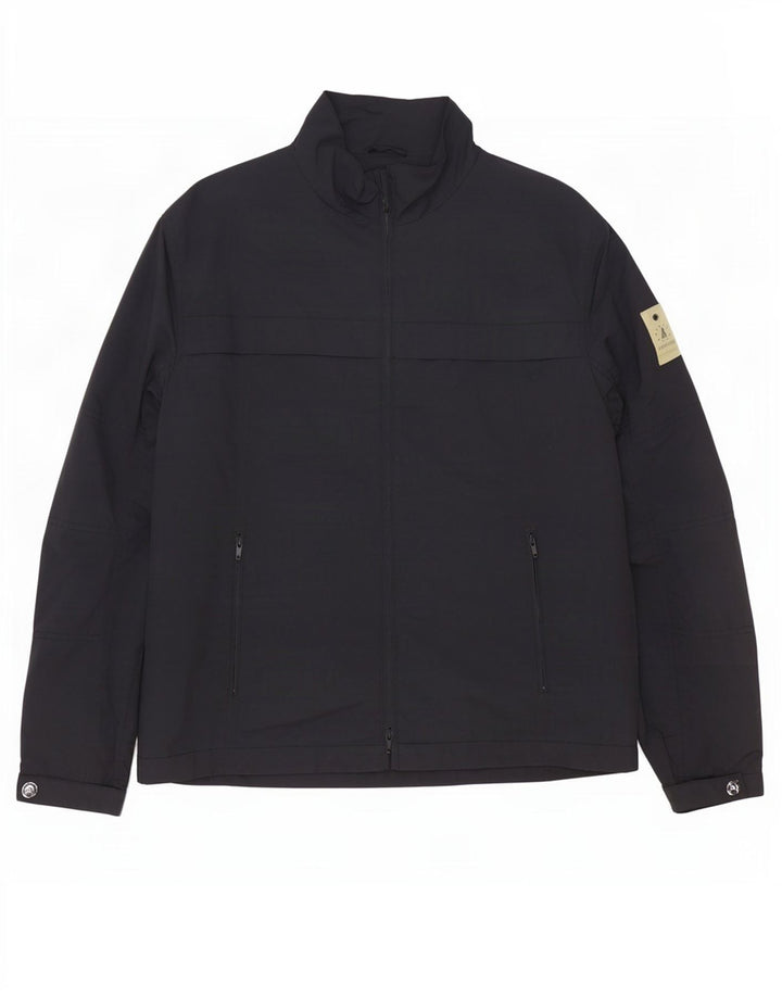 Sergio Tacchini Bomberjakke til mænd UK 40 Stor sort polyester
