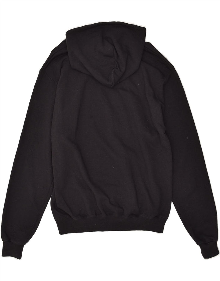 CHAMPION Mens Graphic Hoodie Jumper Medium Black Cotton Vintage Champion and Second-Hand Champion from Messina Hembry 