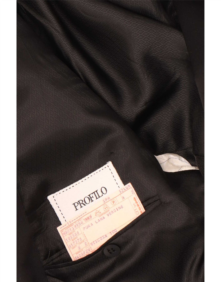 Profilo Herre Dobbeltradet Blazerjakke IT 52 XL Sort Uld