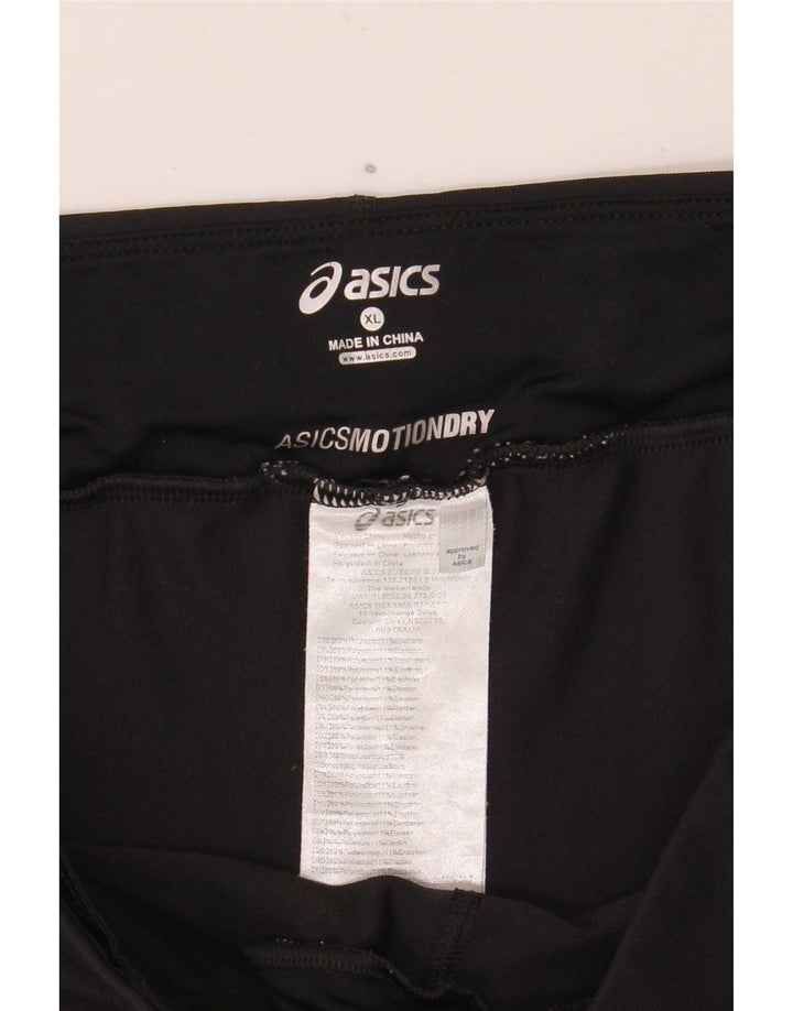 Asics Dame Capri Leggings UK 18 XL Sort Polyester