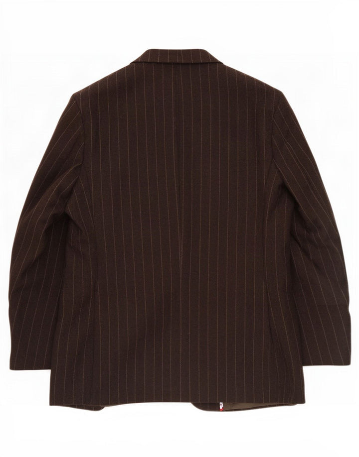 Crew Clothing Herre 2-knaps blazerjakke UK 44 2XL Brun nålestribe