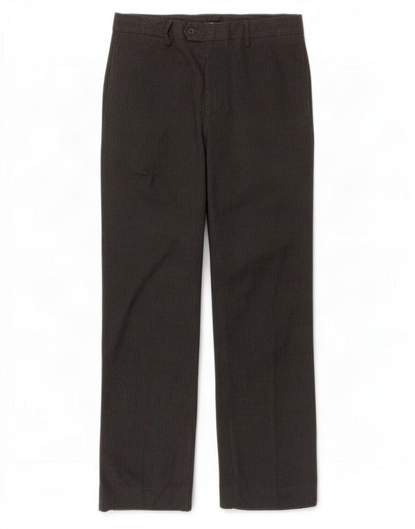Zara Straight Suit Bukser til mænd EU 44 Large W34 L30 Grå nålestribe