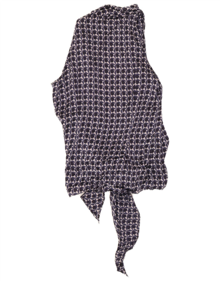 Paul & Shark Dame Ærmeløs Cardigan Top IT 42 Medium Navy Blue